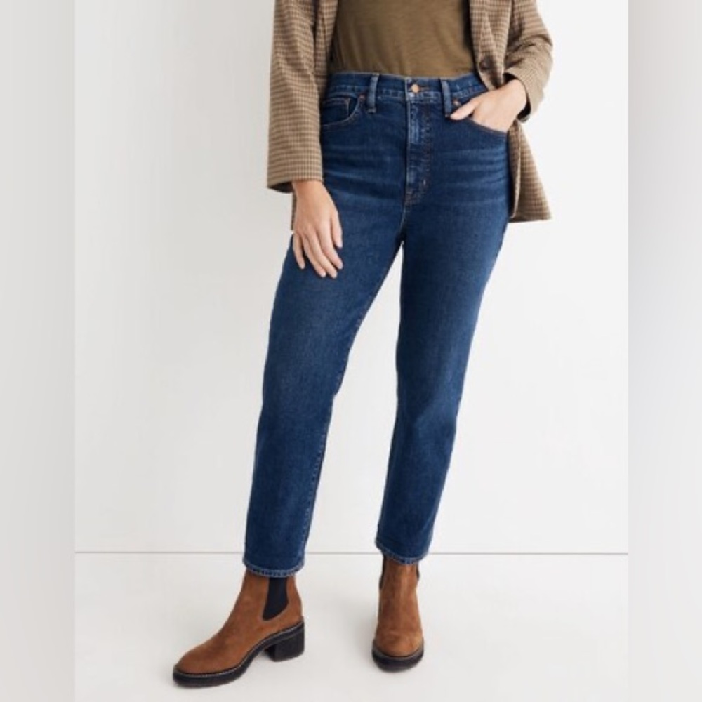 Madewell The Mom Jean Hoover Wash Size‎ 27 High Rise Tapered Minimalist Casual